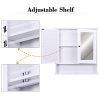 kleankin Bathroom Storage Cabinet Wall Mounted Medicine Cabinets