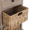 Safavieh American Homes Collection Herman Whitewash Wicker Basket Storage