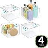 mDesign Plastic Storage Bin with Handles for Organizing Hand Soaps