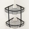 Hiendure 2 Tiers Wall Mounted Solid Brass Corner Shower