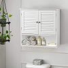 TANGKULA Wall Cabinet Medicine Cabinet Wood Collection