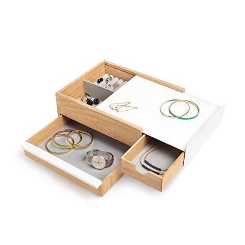 Umbra Stowit Jewelry Box - Modern Keepsake Storage Organizer