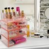 Sorbus Acrylic Cosmetics Makeup and Jewelry Storage Case