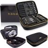 häbe Travel Jewelry Organizer Case, Tangle-Free, Space-Saving, Compact