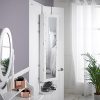 Beautify Mirrored Jewelry Cabinet Armoire Storage Organizer