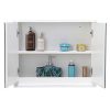 TANGKULA 22" Wide Wall Mounted Mirror Cabinet Bathroom