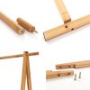 Finnhomy Bamboo Clothes Rack Portable Extra Large Garment Rack
