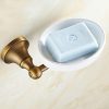 LANA soap dish Holder Wall Mounted Antique Brushed Copper Soap Saver Tray