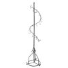 Elegant Black Metal 14 Hook Spiral Coat Hanger - Stylish Storage Solution for Coats, Hats, and More
