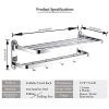 Wantacme Stainless Steel Bathroom Shower Towel Rack