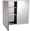 HomCom 22" Stainless Steel Double Doored Wall Mounted