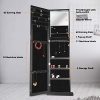 79 LED Jewelry Armoires,Jewelry Storage Cabinets,Standing Wall Jewelry Organizer
