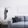 uxcell Wall Mount Coat Hook Rack Hanger with 5 Hooks for Jackets