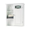 Elegant Home Fashions Dawson Collection Shelved Wall Cabinet
