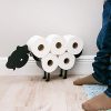 East World Dog Toilet Paper Holder Free Standing and Wall Mount