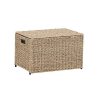 Household Essentials Decorative Wicker Chest with Lid for Storage