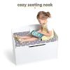Milliard Wooden Toy Box and Storage Chest with Seating Bench