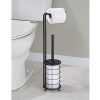 InterDesign Forma Free Standing Toilet Paper Holder and Toilet Bowl