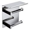 BAIANLE Toilet Paper Towel Holder Bathroom Double Roll Holder