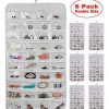 AARainbow 6 Packs Hanging Plastic Jewelry Organizer Bag