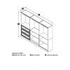 Bestar 108" Storage kit - Versatile