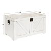 Kate and Laurel Cates Farmhouse Decorative Wood Trunk