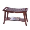 Decoteak Harmony Shower Bench, Brown