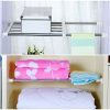 Adjustable Storage Shelf Rack - Efficient Space Saving for Wardrobes, Kitchens, Bathrooms - Heavy Duty Clothes Hanger and Organizer