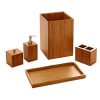 Seville Classics 5-Piece Bamboo Bath and Vanity Luxury Bathroom