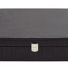 Handcrafted Crocodile Leather Tie Box and Cufflink Storage Box for Men - Seal Brown, Stylish Organization for Ties