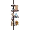 InterDesign York Bathroom Constant Tension Corner Shower Caddy