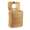 The Basket Lady Drop-in Wicker Rectangular Trash Basket