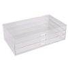 Ikee Design Acrylic 3 Drawers Jewelry Organizer Display Chest