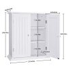 ChooChoo Bathroom Medicine Cabinet 2-Door Wall Cabinet Wood
