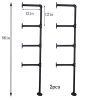 Industrial Retro Wall Mount Iron Pipe Shelf Hung Bracket Diy Storage