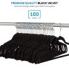 ZOBER Non-Slip Velvet Hangers - Suit Hangers (100 Pack)