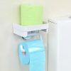 Dehub Toilet Paper Holder With Storage Shelf Suction Cup Toilet Paper