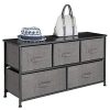 mDesign Extra Wide Dresser Storage Tower - Sturdy Steel Frame