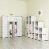 JOISCOPE MEGAFUTURE Wood Pattern Portable Wardrobe Closet