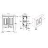 Revamp Your Space: Wyndham White Semi-Gloss Bathroom Wall Cabinet