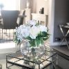 Le'raze Beautiful Mirrored Tray with Chrome Rails