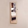 Organizedlife Wall/Door Mount Jewelry Armoire Organizer Oak