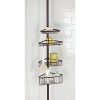 InterDesign York Bathroom Constant Tension Corner Shower Caddy