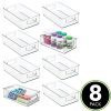 mDesign Stackable Plastic Storage Organizer Container Bin