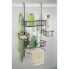 InterDesign Metalo Bathroom Over the Door Shower Caddy