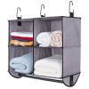 StorageWorks 4 Section Hanging Closet Organizer with Metal Garment Rod