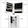SONGMICS 5.3" D Deepened Jewelry Cabinet Armoire for Bulky Jewelry