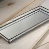 Elegant 16-inch Glass Mirrored Jewelry Display with Iridescent Rainbow Colors