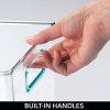 mDesign Plastic Storage Bin with Handles for Organizing Hand Soaps