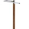 King's Brand Chrome/Tabacco Modern Wood & Metal Suit Valet Rack